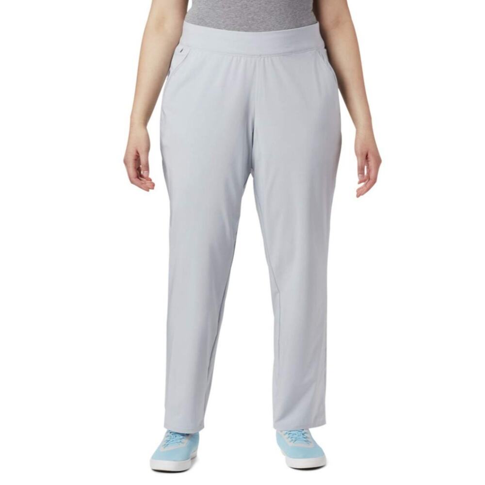 COLUMBIA WOMEN'S PANT PFG PULL ON GRAY SIZE 3XL EUC